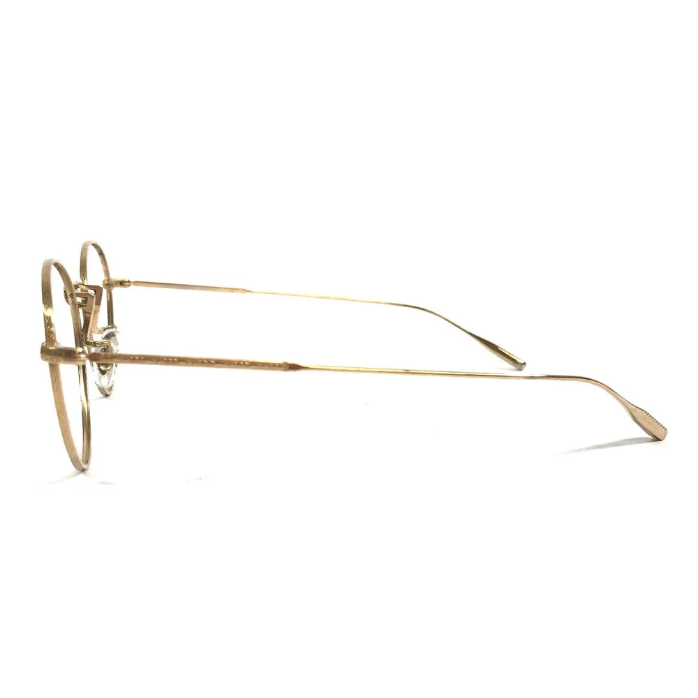 Oliver Peoples Eyeglasses Frames OV7018T Hanlon G Shiny Gold Wire Rim 49-21-145
